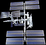 1:100 scale model of International Space Station